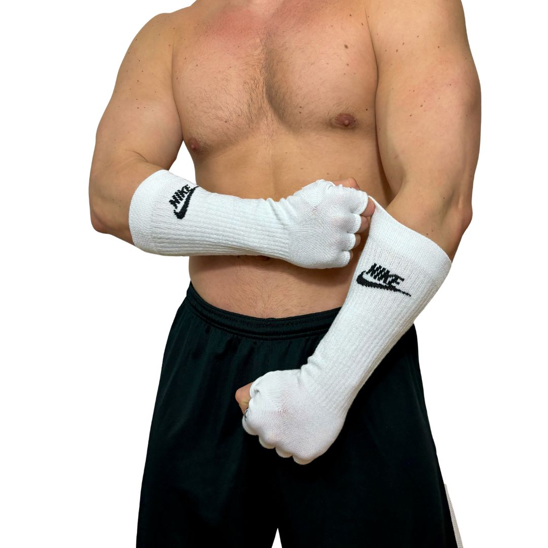 NIke Sport White Socks Gloves