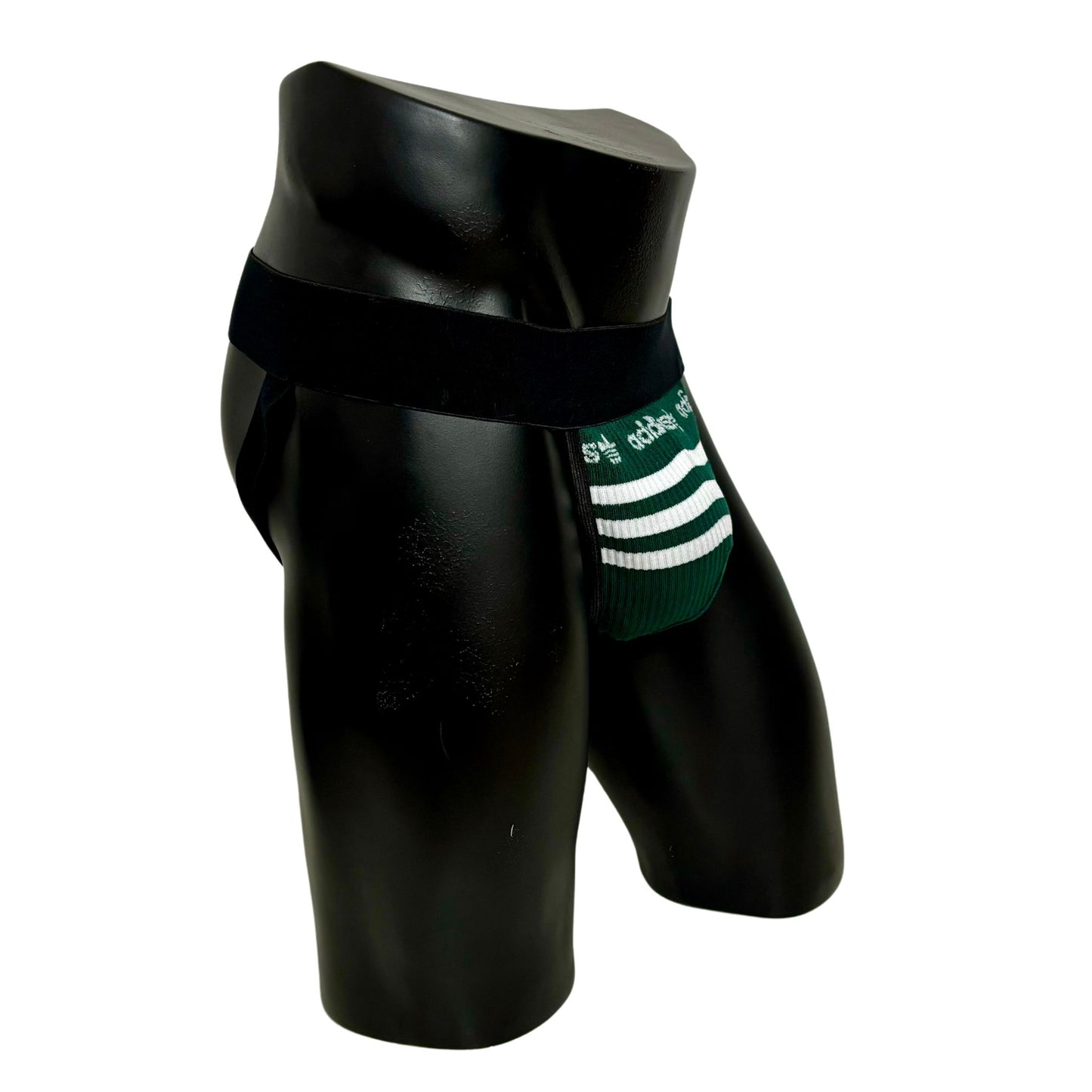 Adidas Originals Dark Green Logo Socks Jockstrap/Thong
