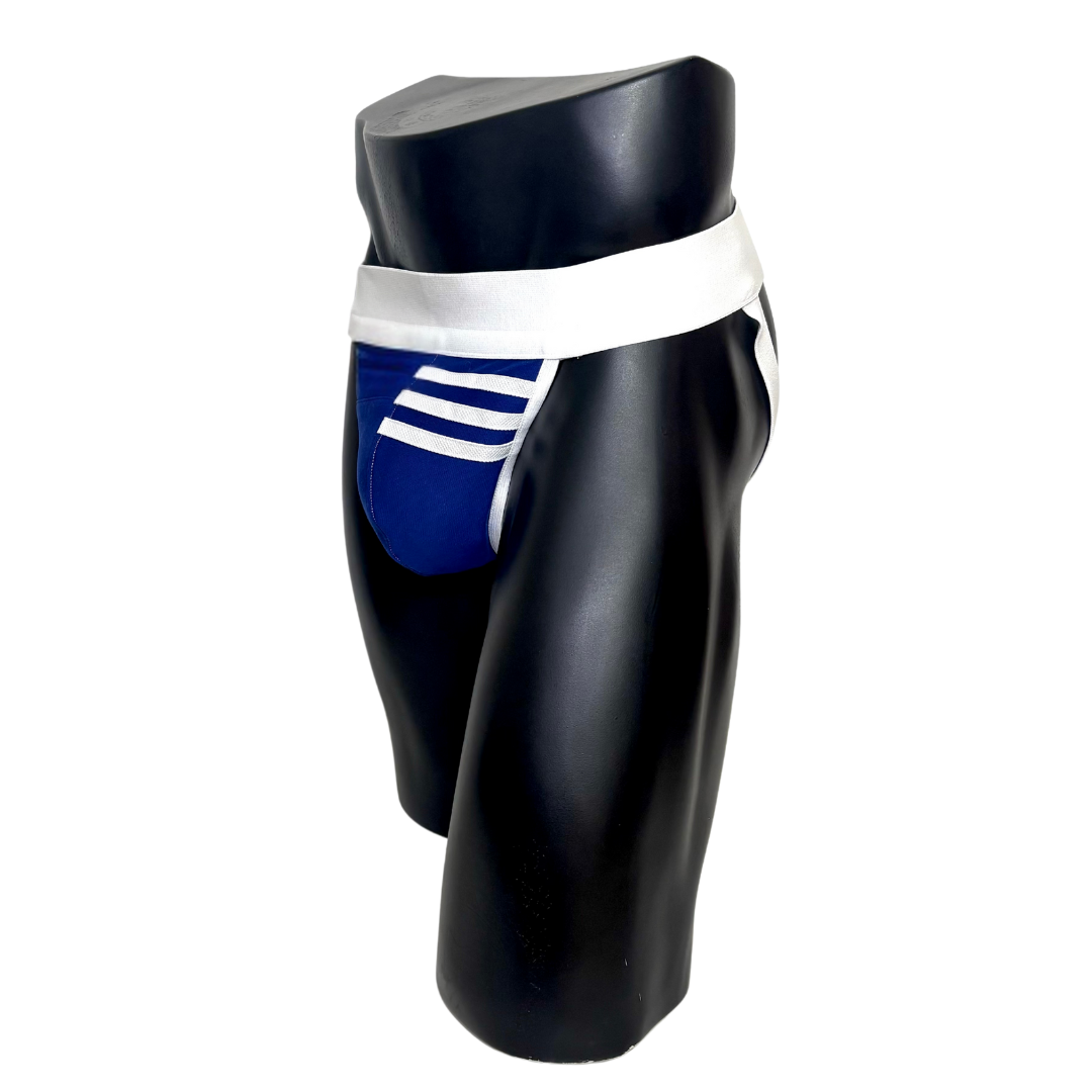 Adidas 3 Stripes Dark Blue Pocket Jockstrap/Thong
