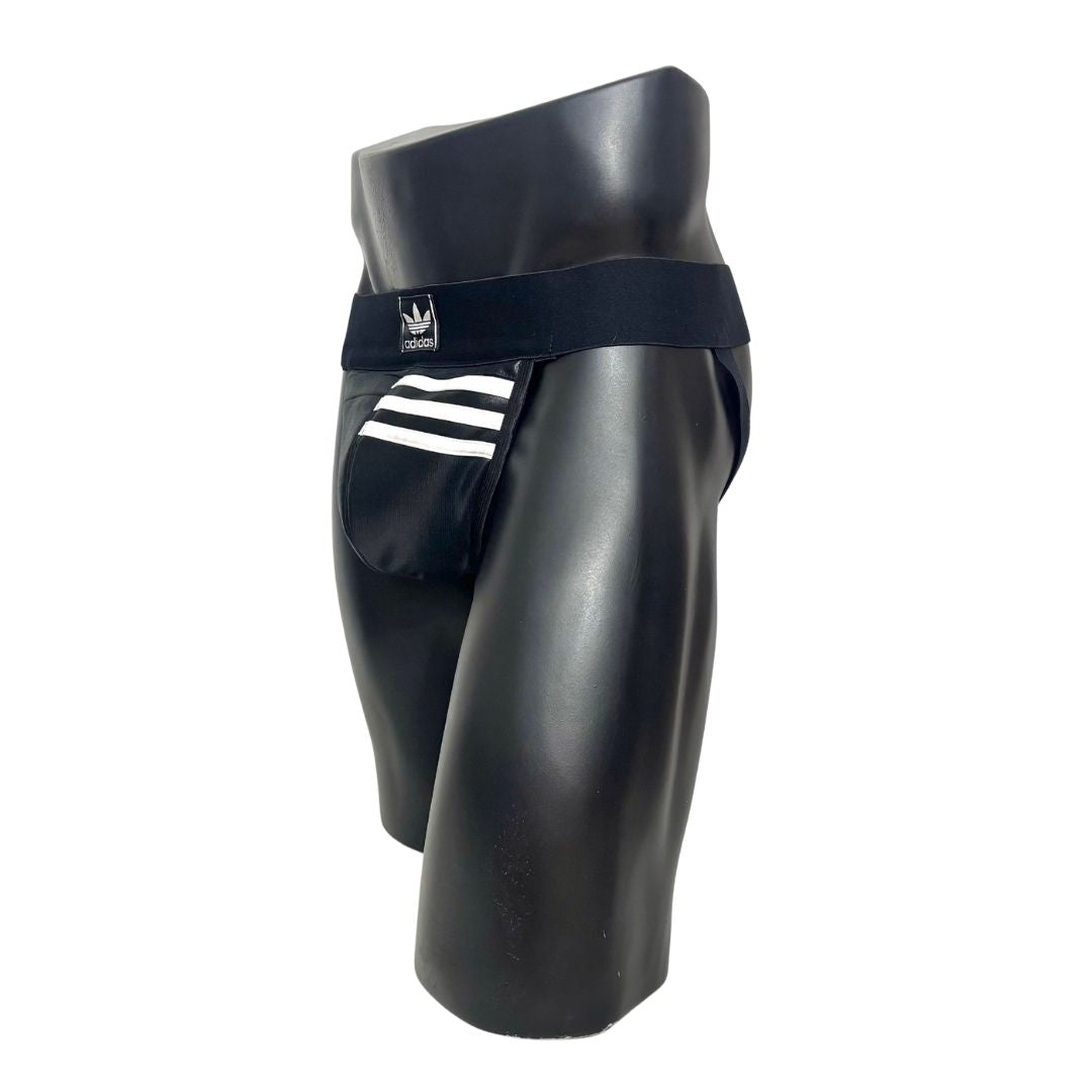 Adidas 3 Stripes Black Pocket Jockstrap/Thong 4.0