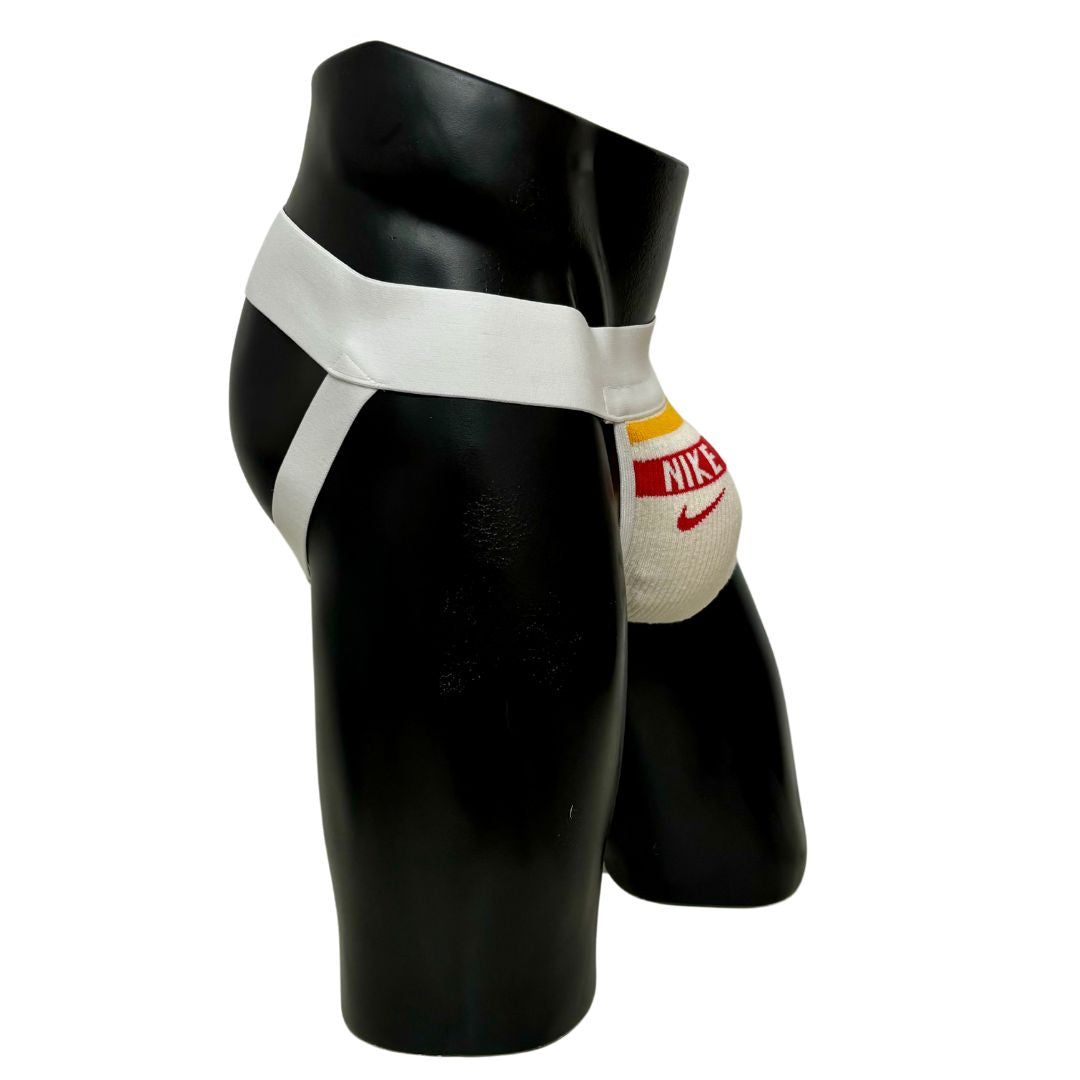 Nike Retro Orange/Red Logo Socks Jockstrap/Thong