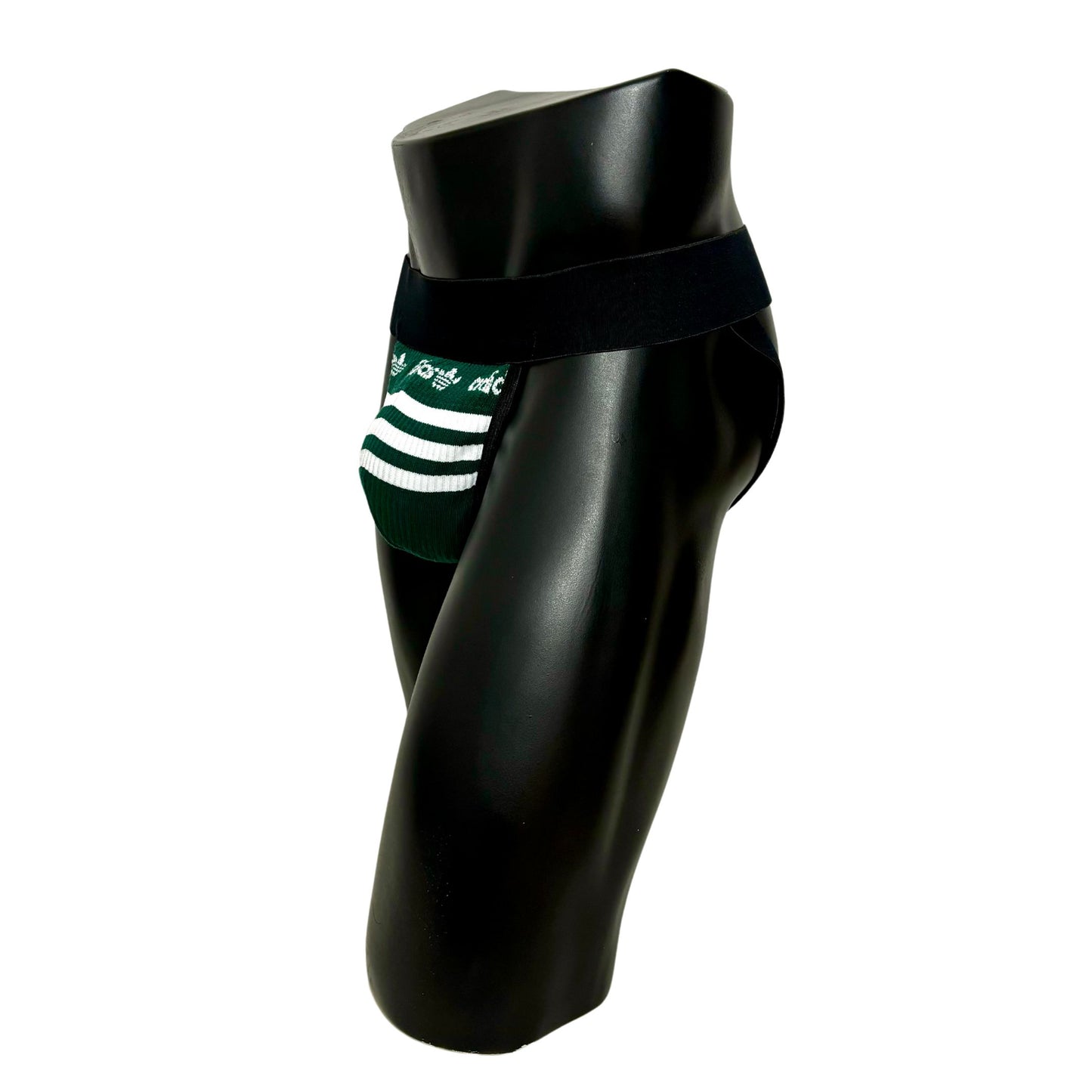 Adidas Originals Dark Green Logo Socks Jockstrap/Thong