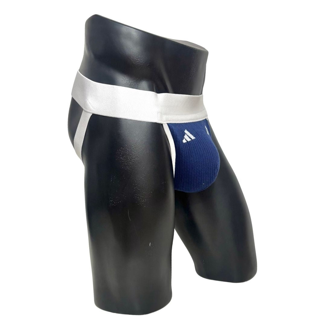 Adidas Sport Logo Dark Blue Socks Jockstrap/Thong