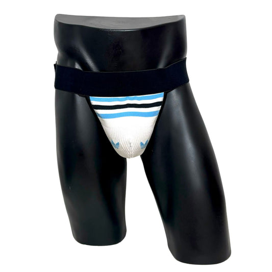 Adidas Originals Black/Blue Socks Jockstrap/Thong