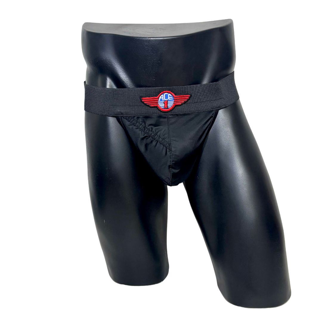 Alpha Industries Black ACE Emblem Jockstrap/Thong