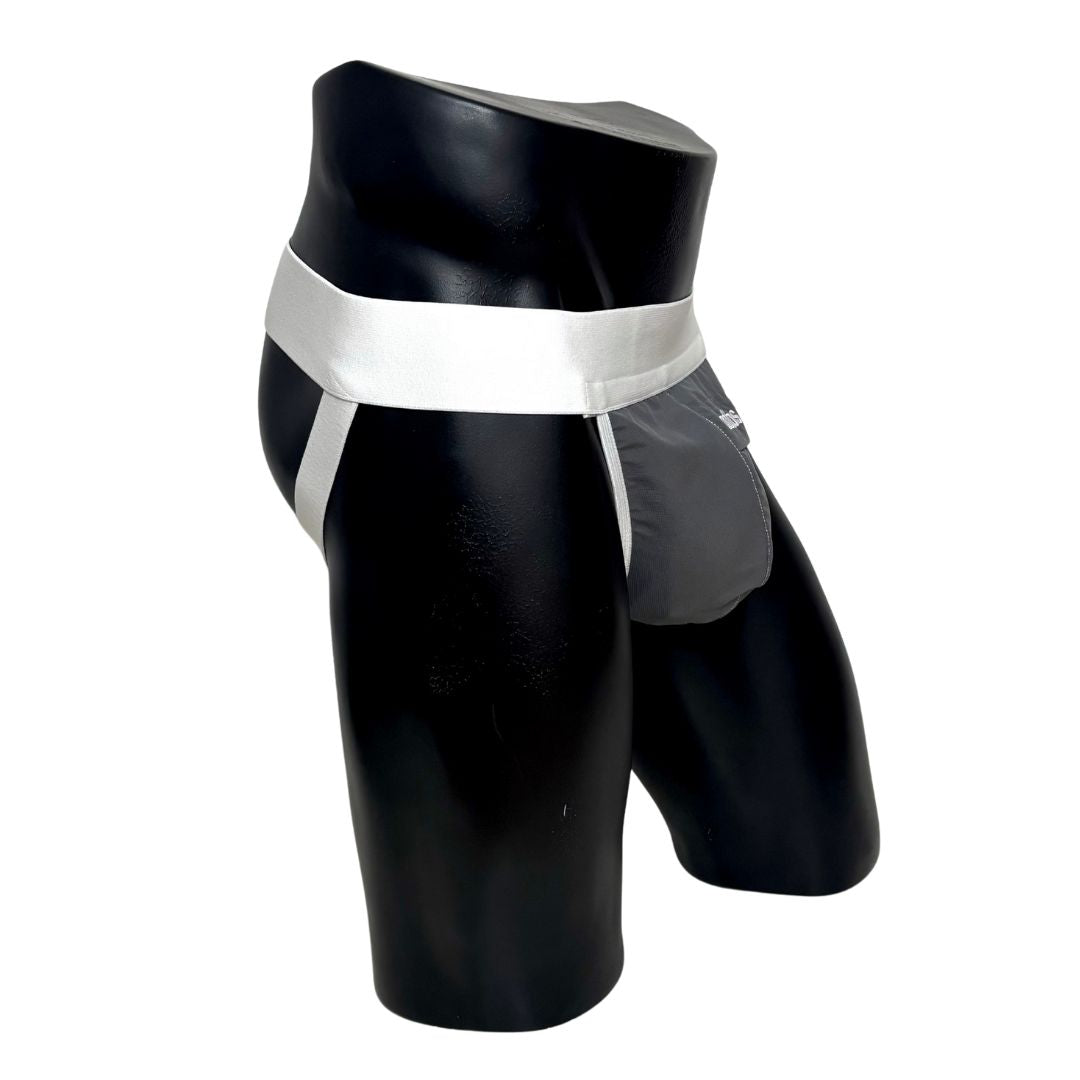 Adidas Originals Side Logo Gray Jockstrap/Thong