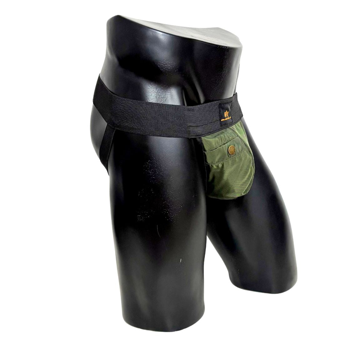 Alpha Industries Olive Green Pocket Jockstrap/Thong