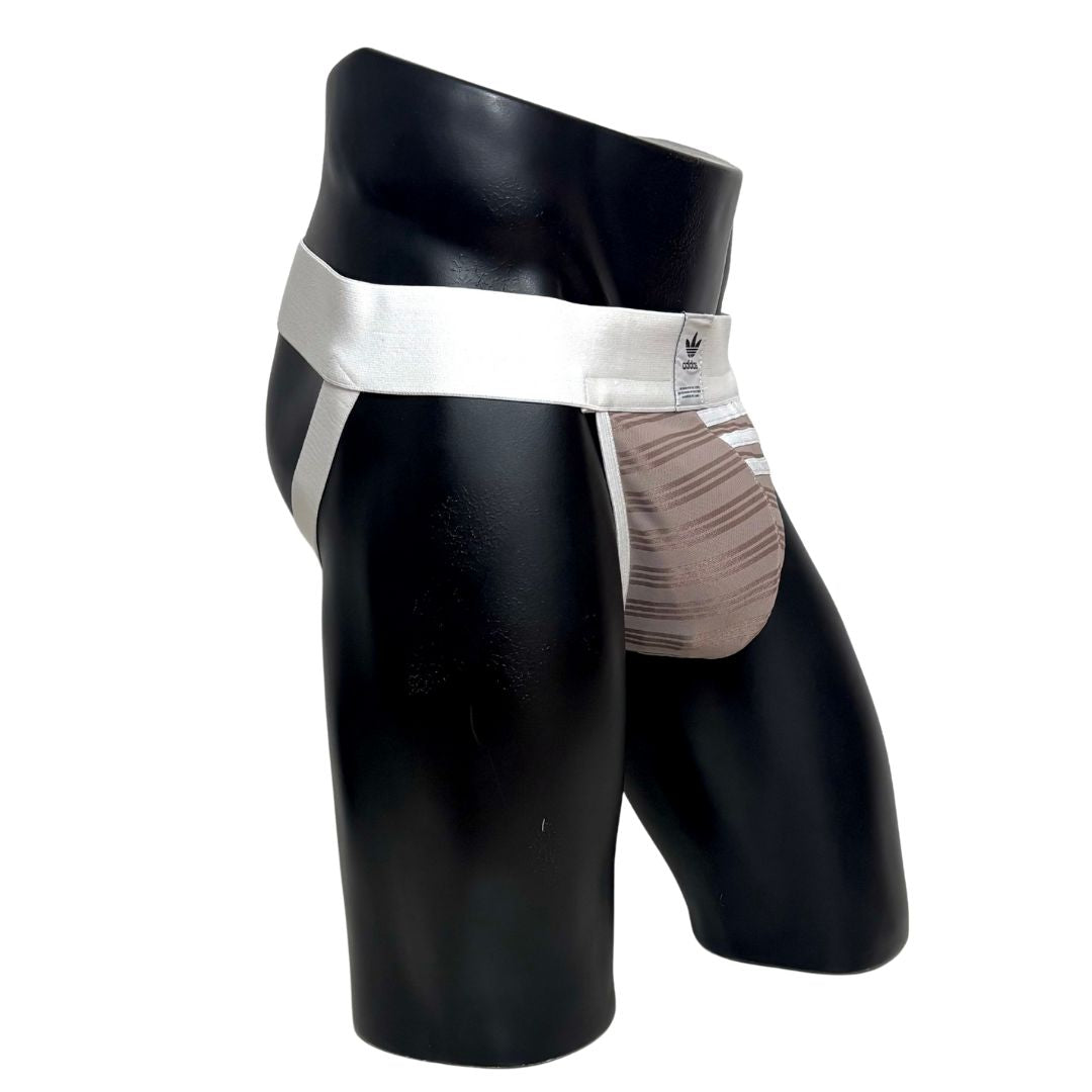 Adidas 3 Stripes Gold Jockstrap/Thong