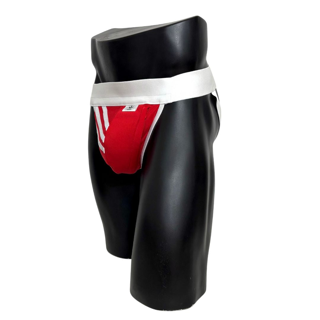 Adidas 3 Stripes Red Pocket Jockstrap/Thong