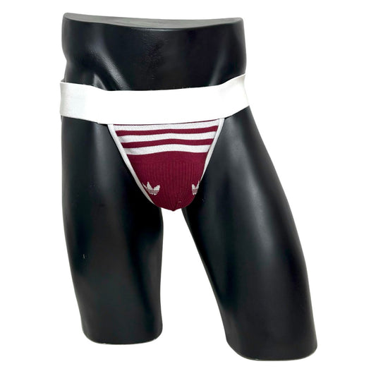 Adidas Originals Burgundy Socks Jockstrap/Thong