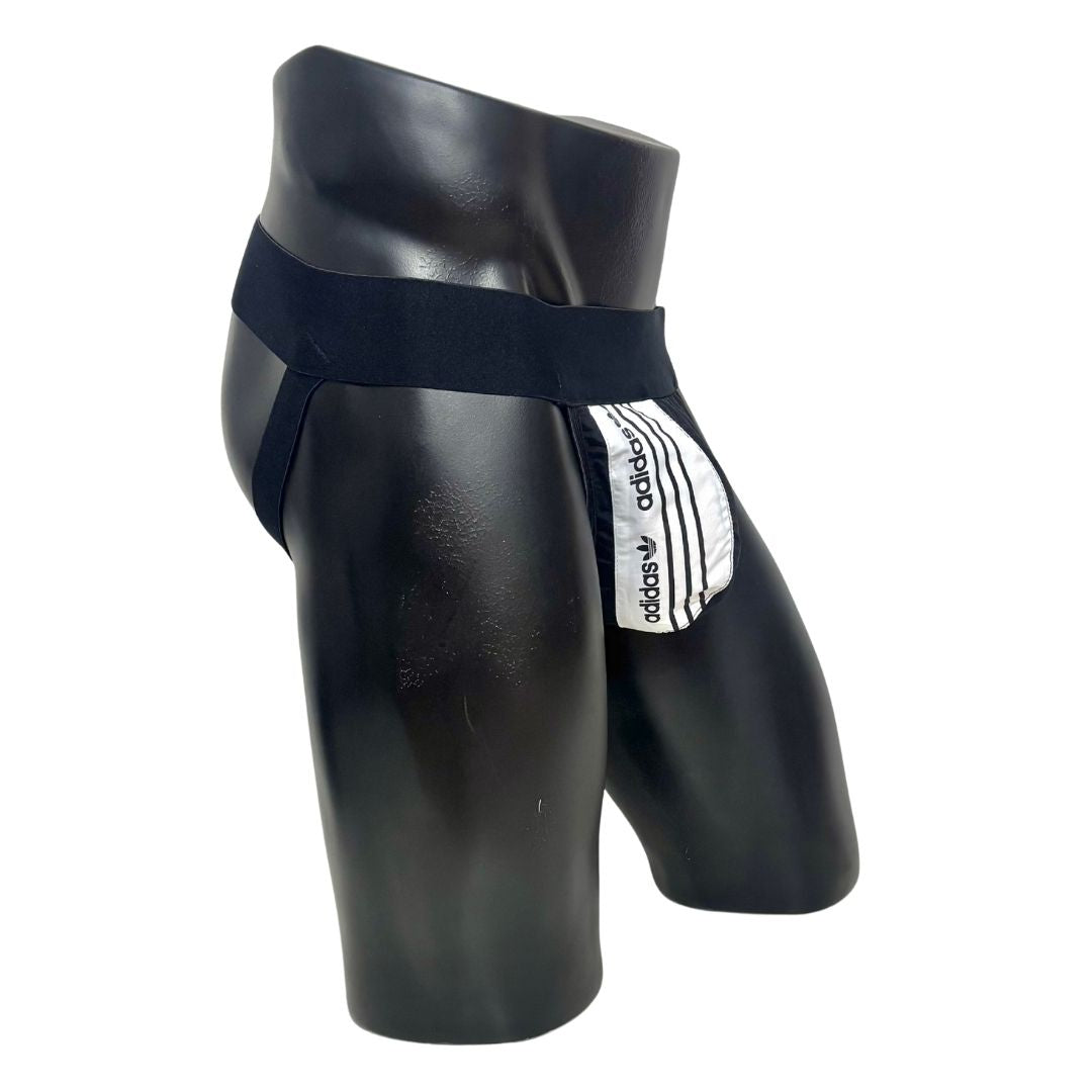 Adidas Originals 3 Stripes Side Logo Black/White Jockstrap/Thong 3.0