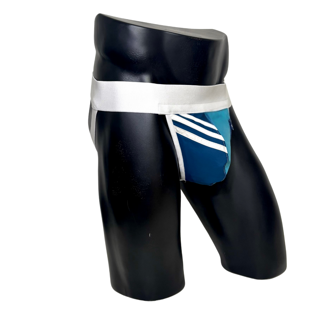 Adidas 3 Stripes Navy Blue Pocket Jockstrap/Thong