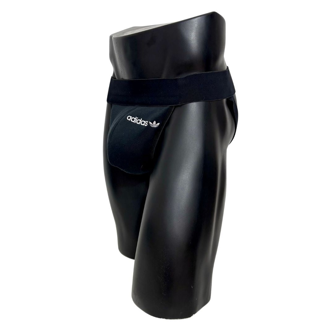 Adidas Originals Logo Black Jockstrap/Thong