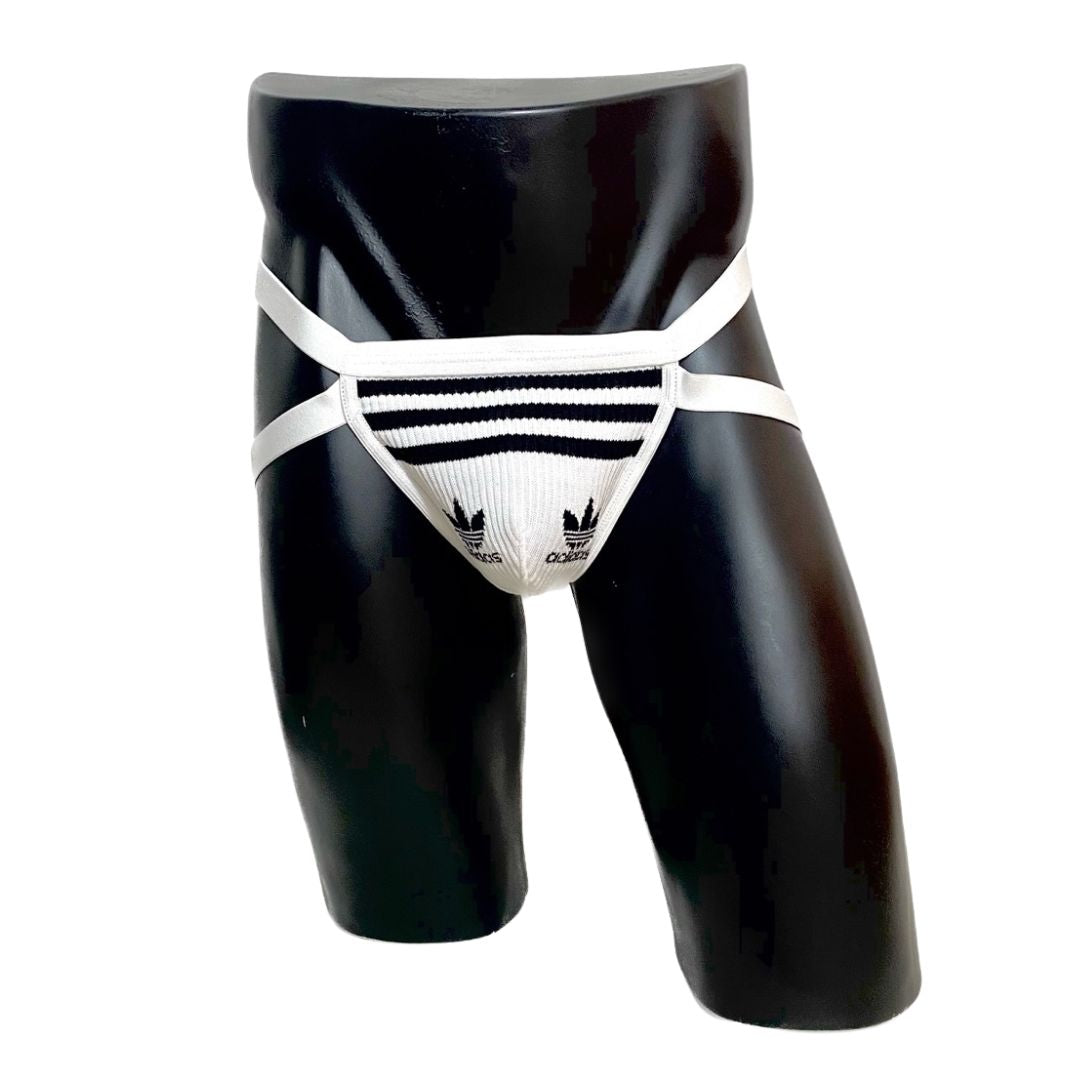 Adidas Originals White Socks Jockstrap/Thong 2.0