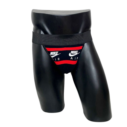 Nike Air Black/Red Socks Jockstrap/Thong