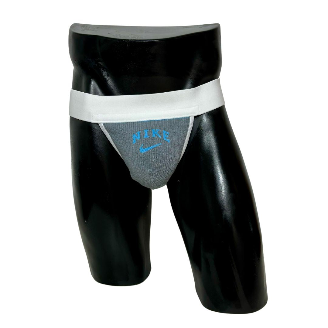 Nike Retro Electric Blue Logo Socks Jockstrap/Thong