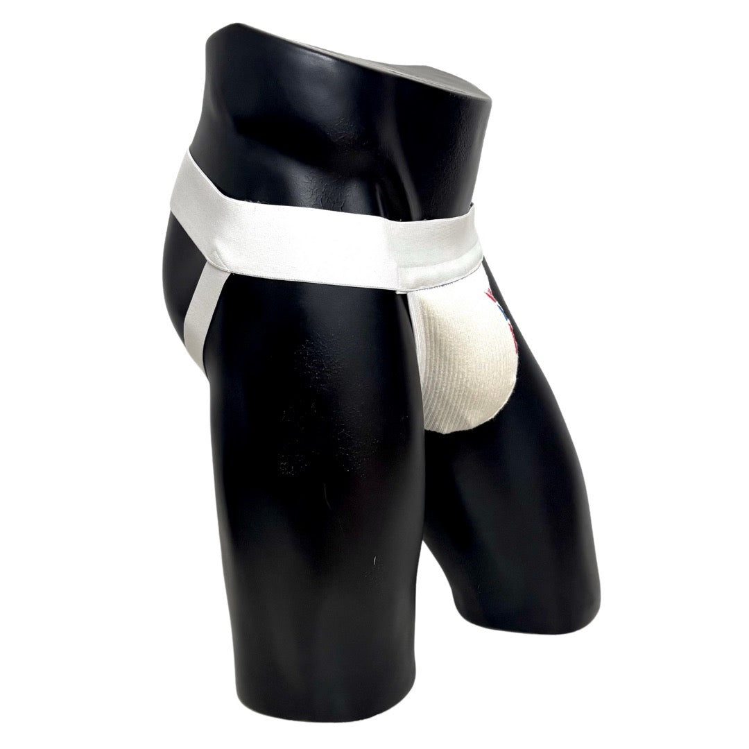 Nike Retro 3 Logo White Socks Jockstrap/Thong