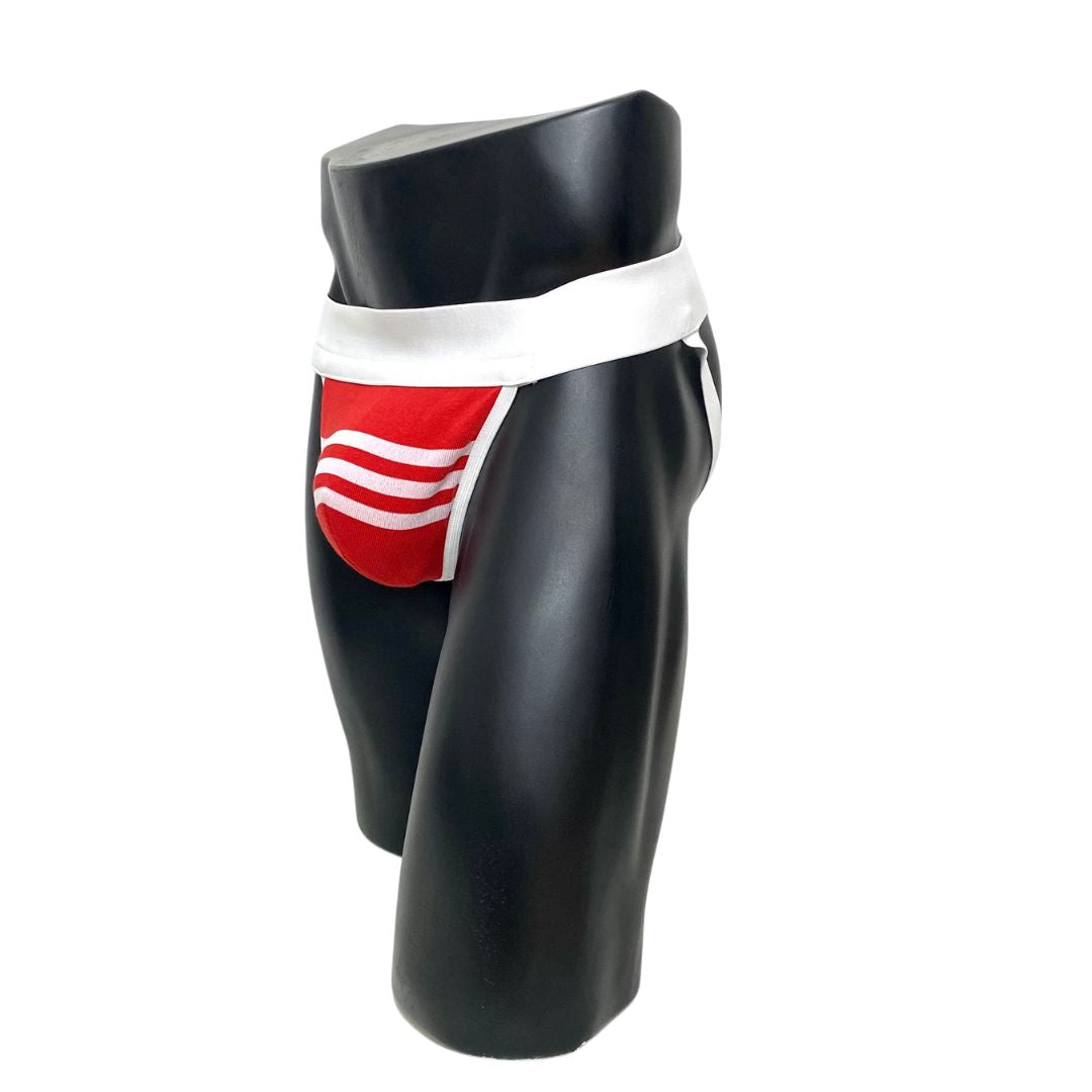 Adidas Originals Three Stripes Red Socks Jockstrap/Thong