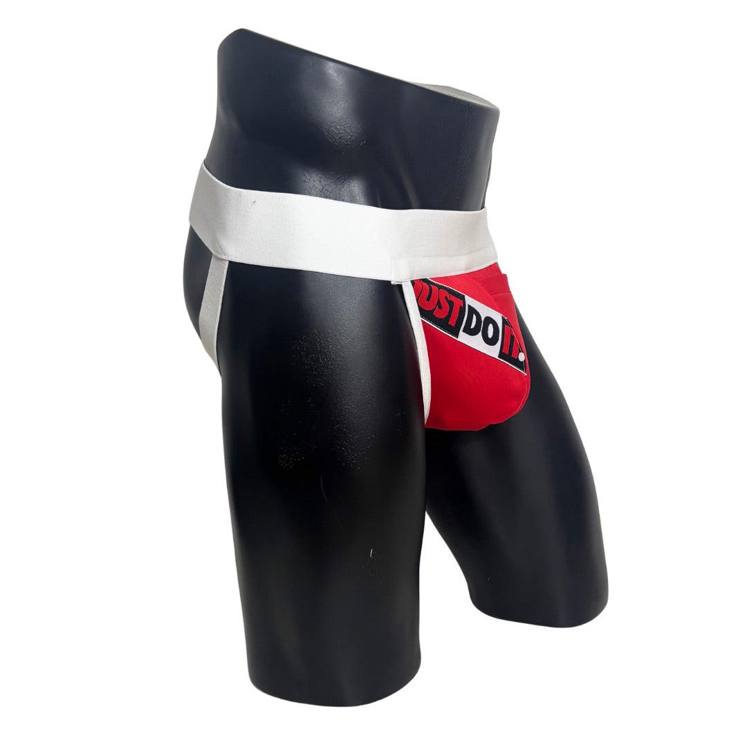 Nike Just Do It Red Pocket Jockstrap/Thong