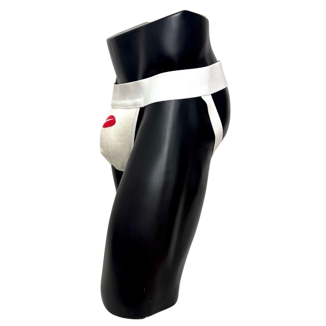 Nike Retro Red and White Swoosh Socks Jockstrap/Thong