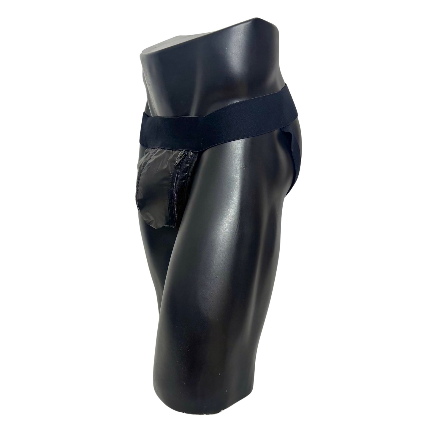 SNKRMSK Black Nylon Pocket Jockstrap/Thong