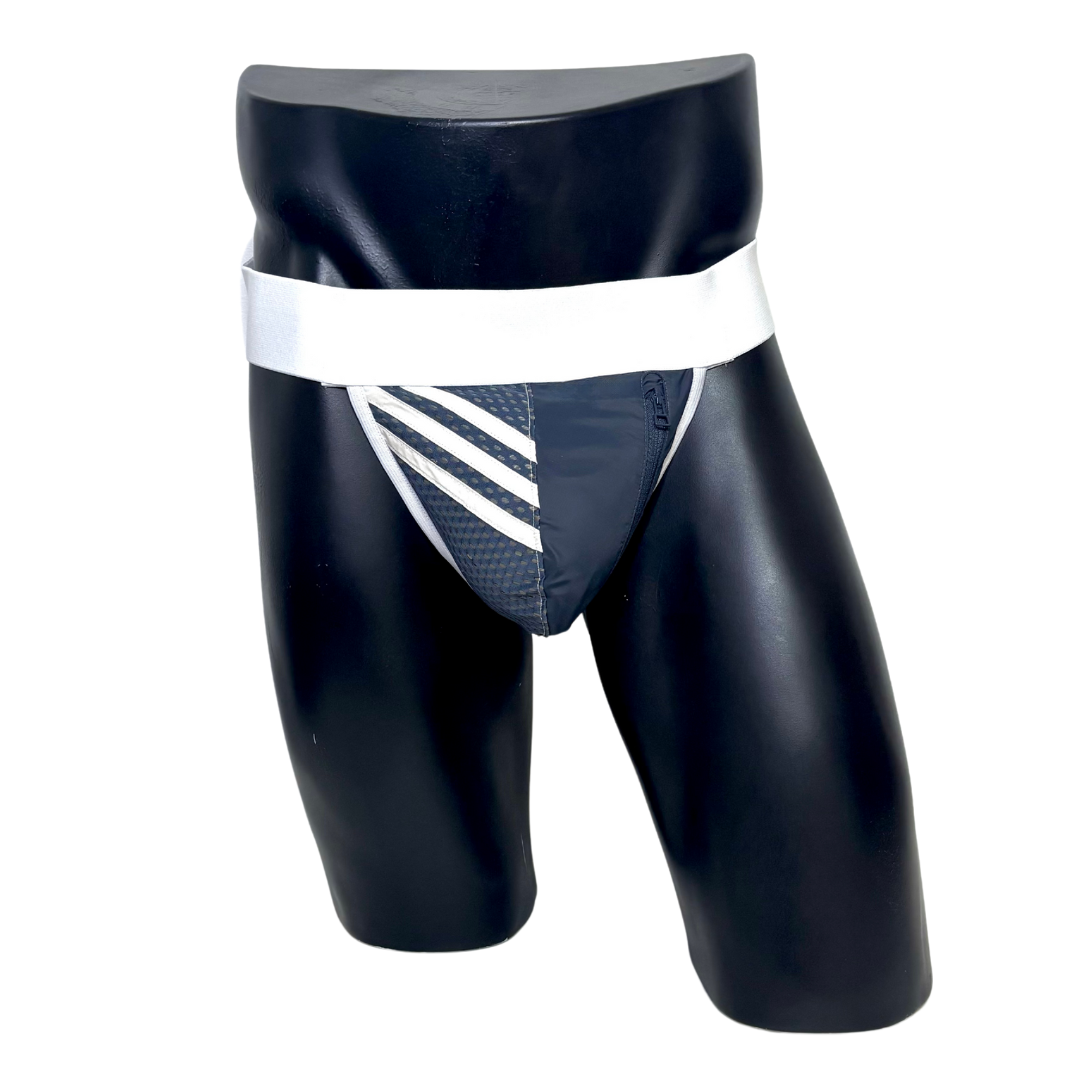 Adidas 3 Stripes Dark Gray Pocket Jockstrap/Thong 2.0