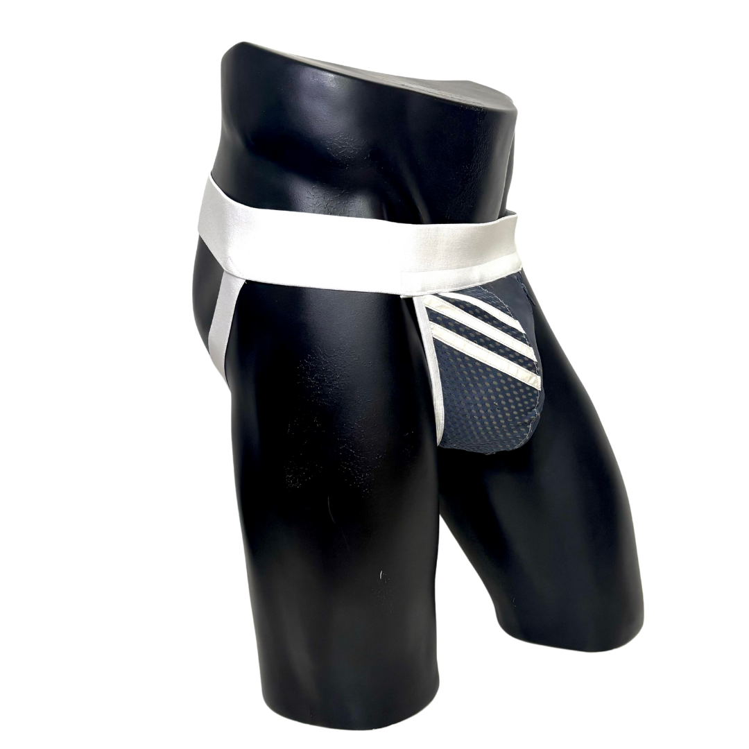Adidas 3 Stripes Dark Gray Pocket Jockstrap/Thong 2.0