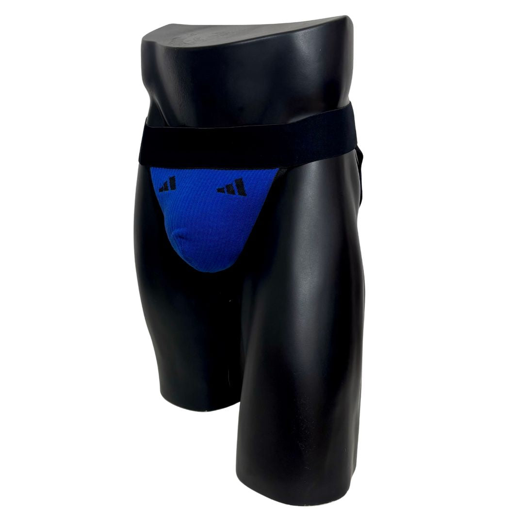 Adidas Sport Logo Blue Socks Jockstrap/Thong