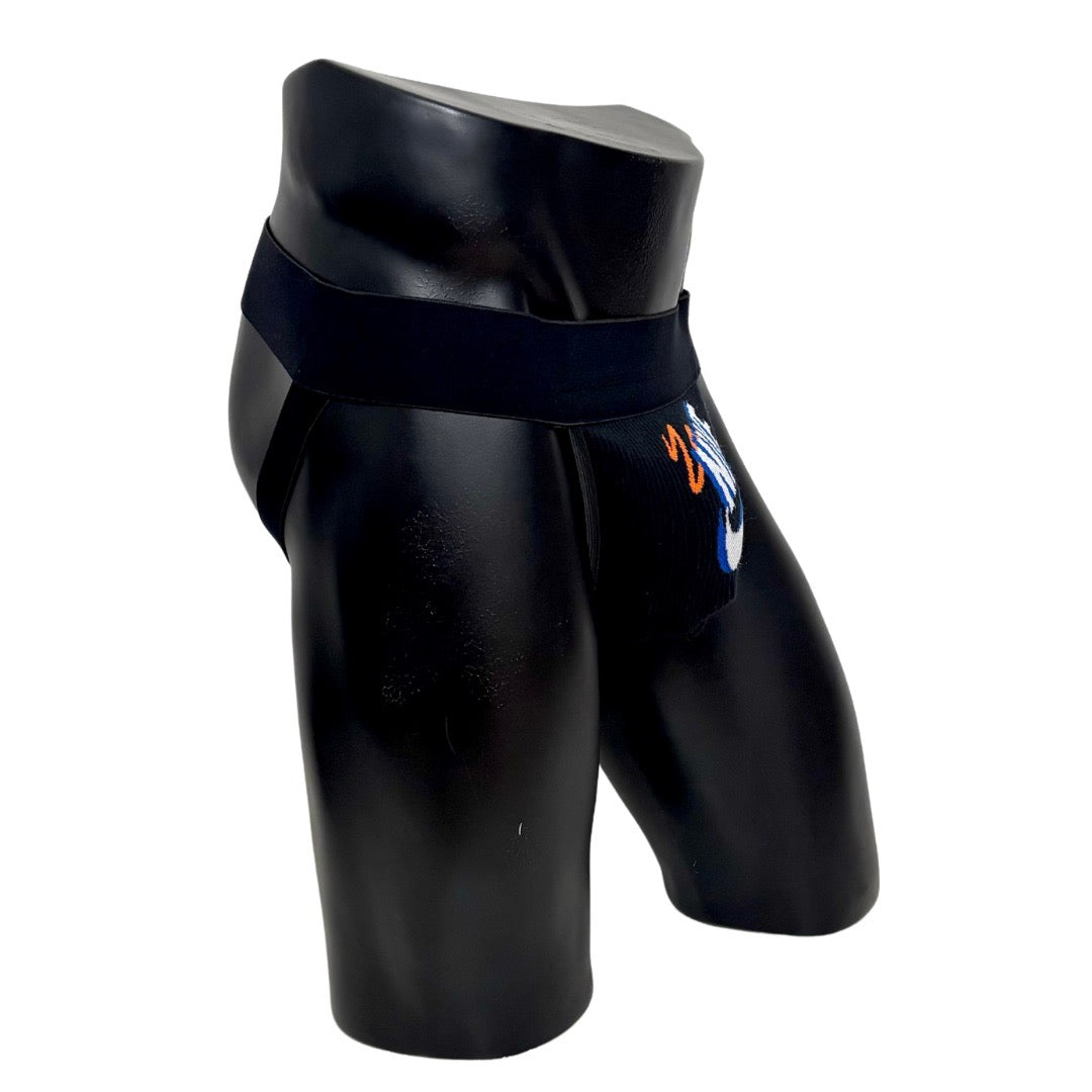Nike Retro Orange/Blue/White Black Socks Jockstrap/Thong