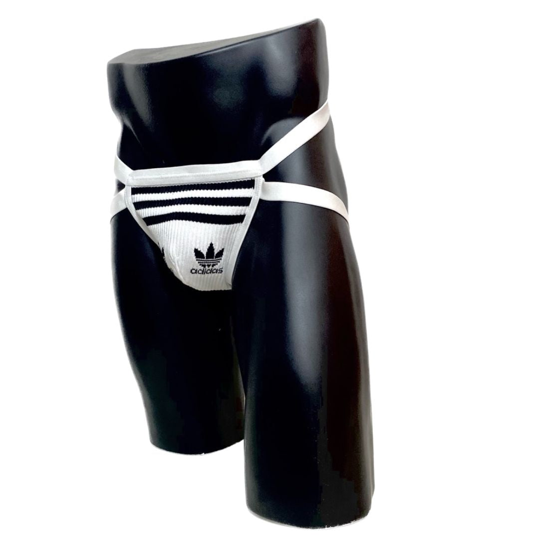 Adidas Originals White Socks Jockstrap/Thong 2.0