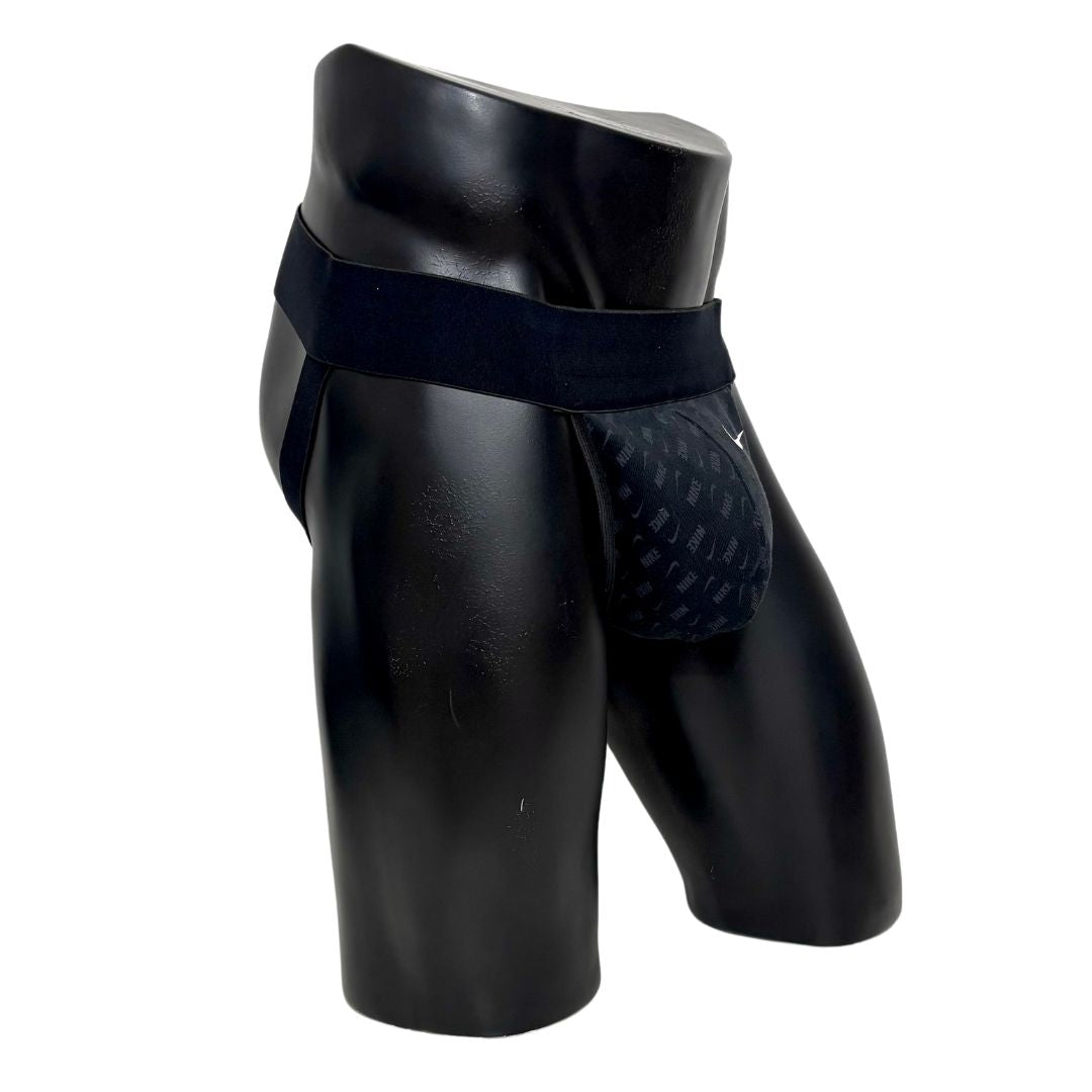 Nike Black Logo Pattern Jockstrap/Thong