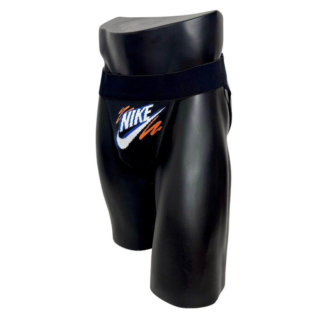 Nike Retro Orange/Blue/White Black Socks Jockstrap/Thong