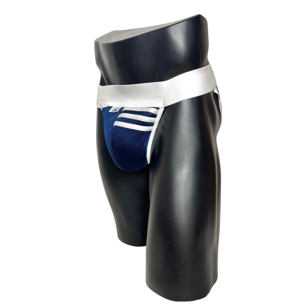 Adidas 3 Stripes Dark Blue Pocket Jockstrap/Thong 2.0