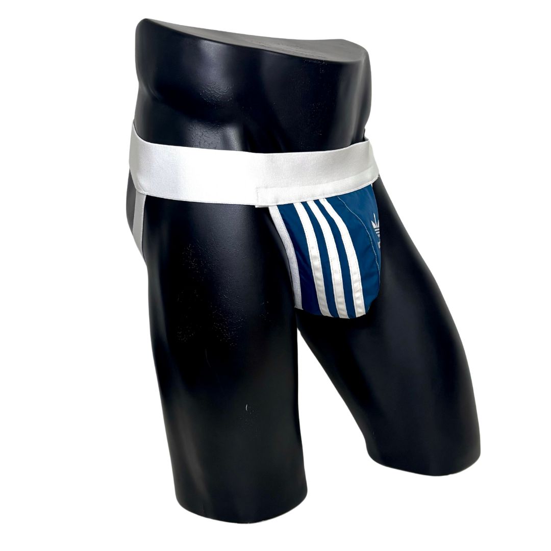 Adidas 3 Stripes Navy Blue Jockstrap/Thong