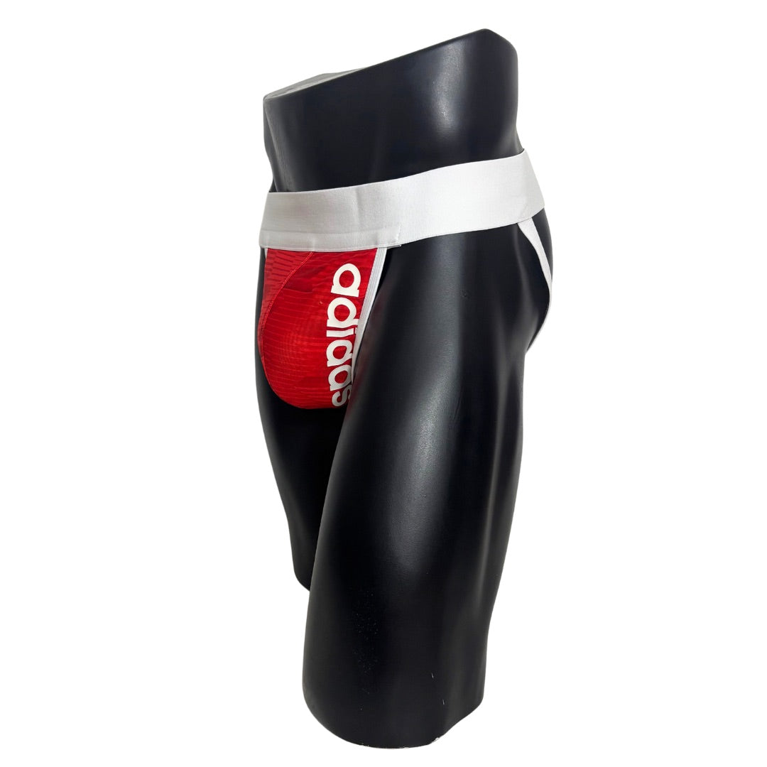 Adidas Sport Side Logo Red Jockstrap/Thong
