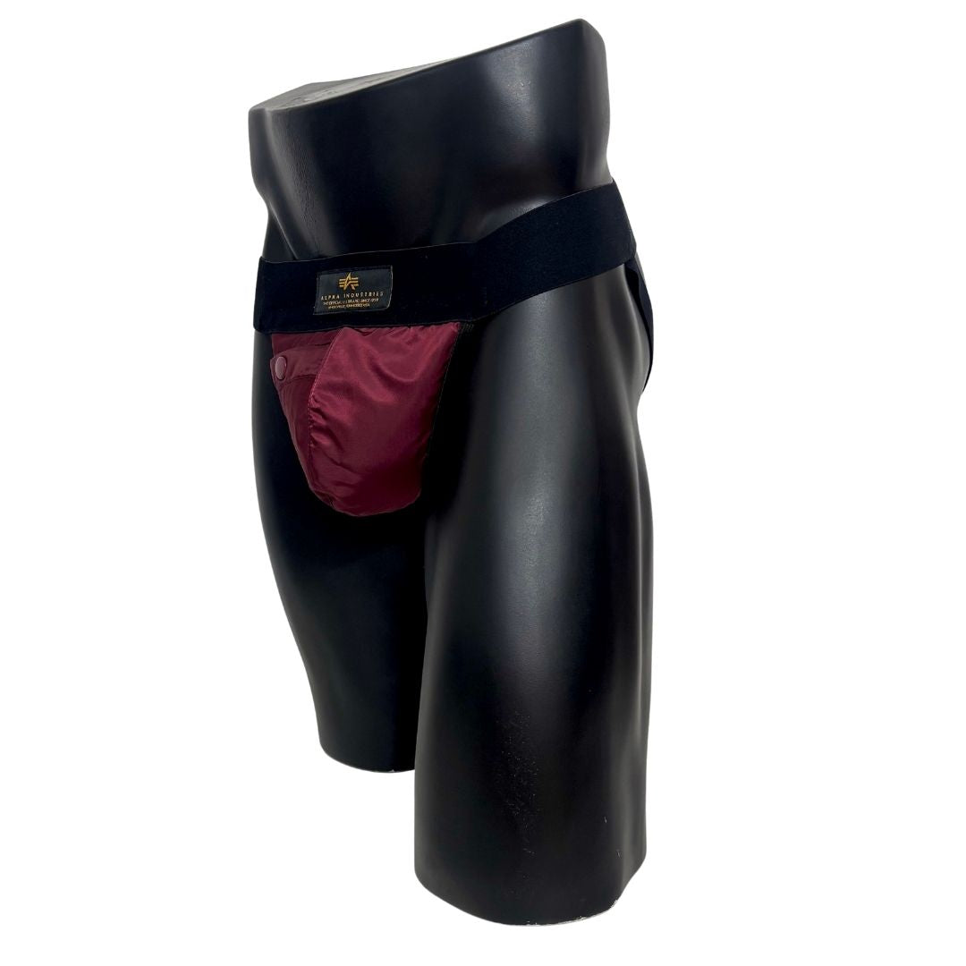 Alpha Industries Maroon Pocket Jockstrap/Thong