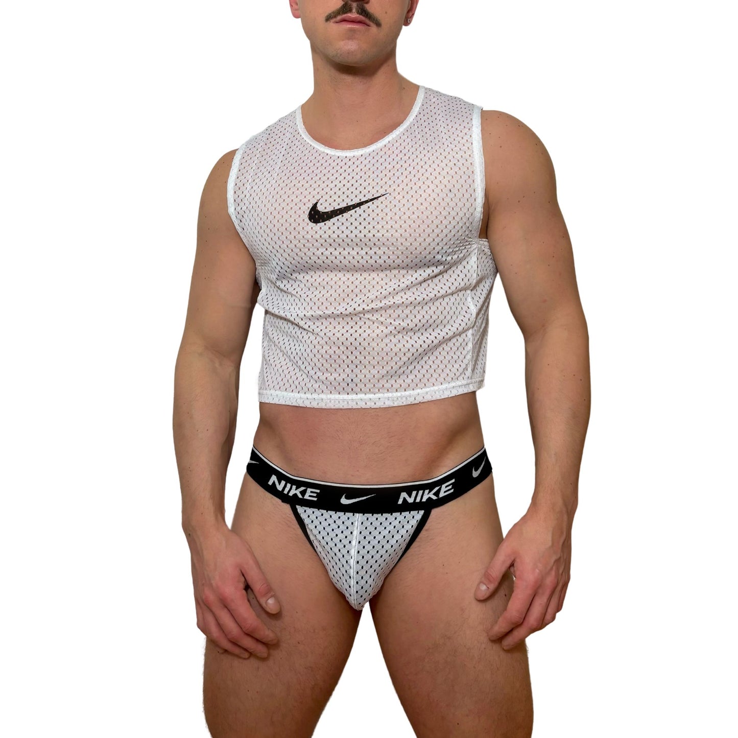 Nike White Mesh Look
