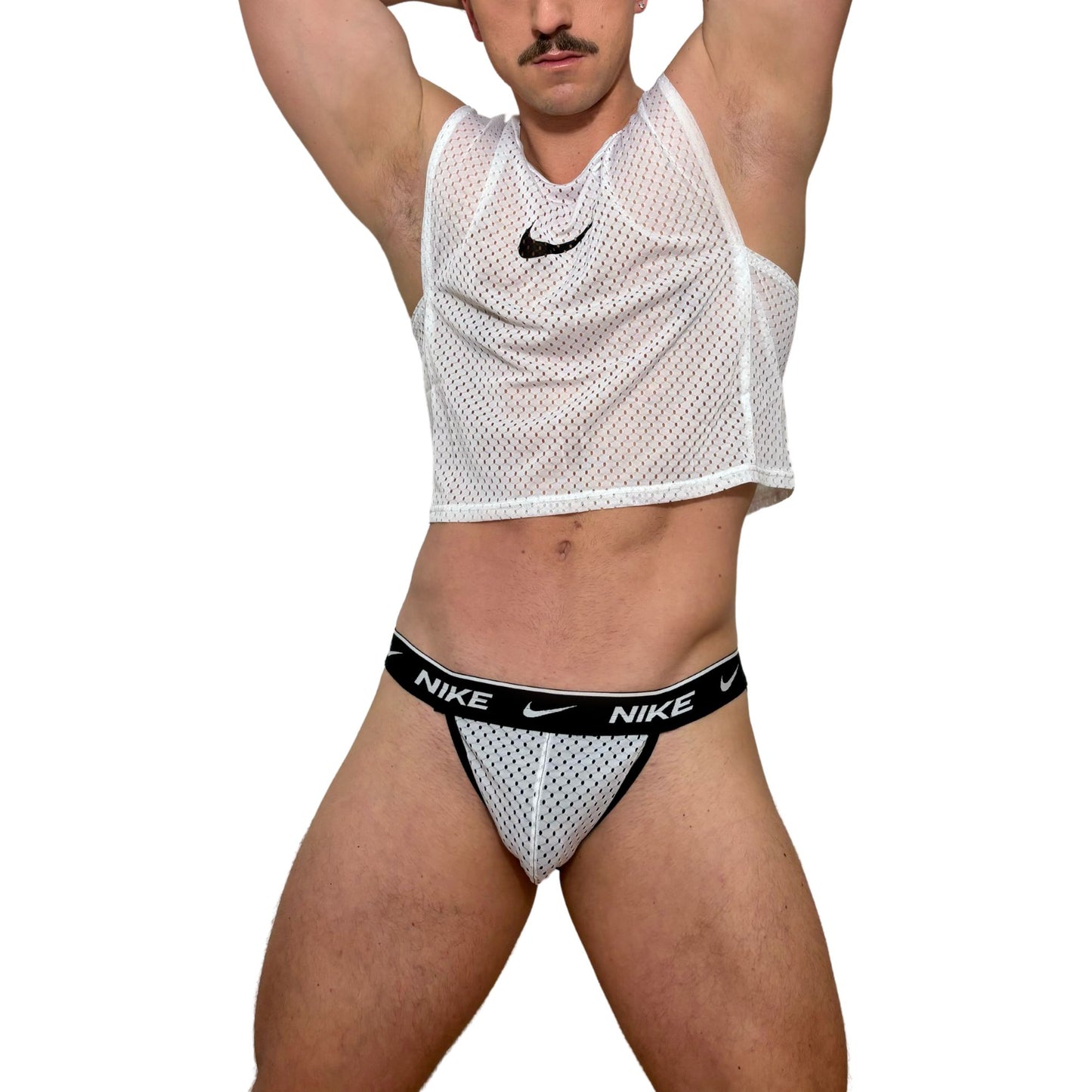 Nike White Mesh Look