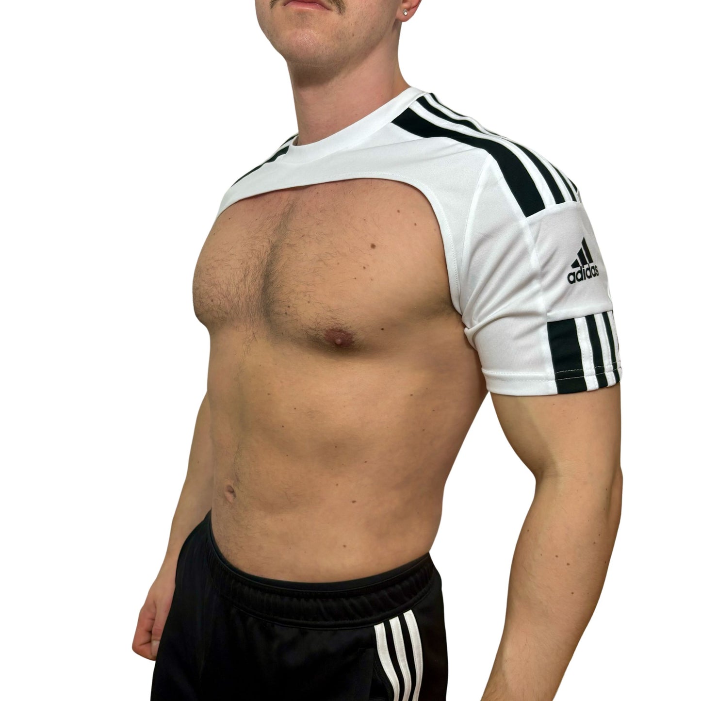 Adidas Sport Shoulders White Crop Top