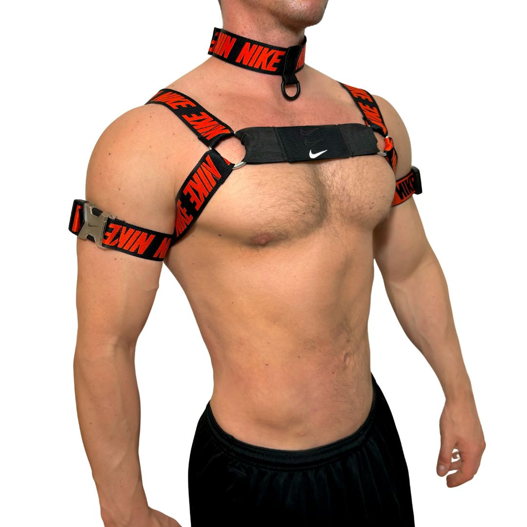 Nike Air Max ORANGE Harness, Choker and Arm Bands SET