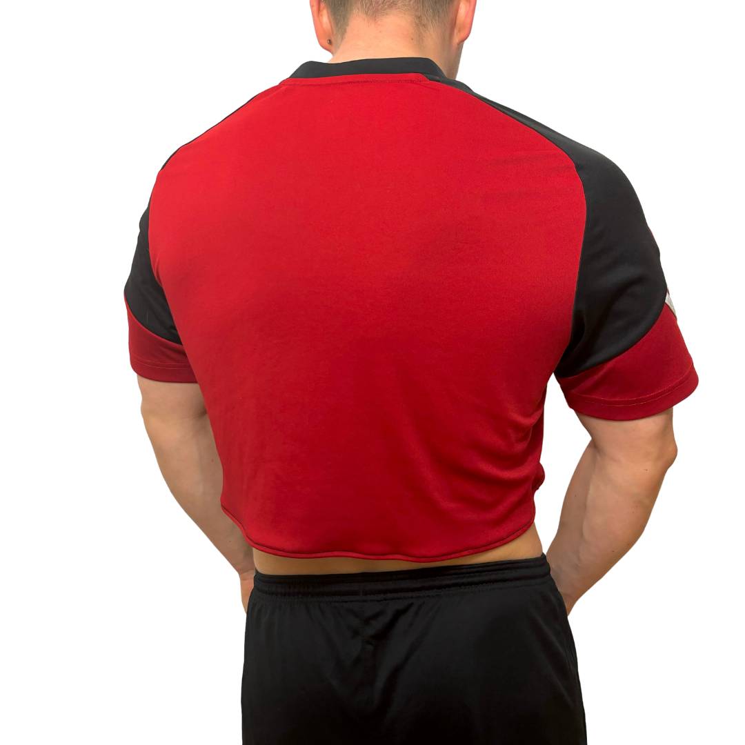 Adidas Red\Black Crop Top