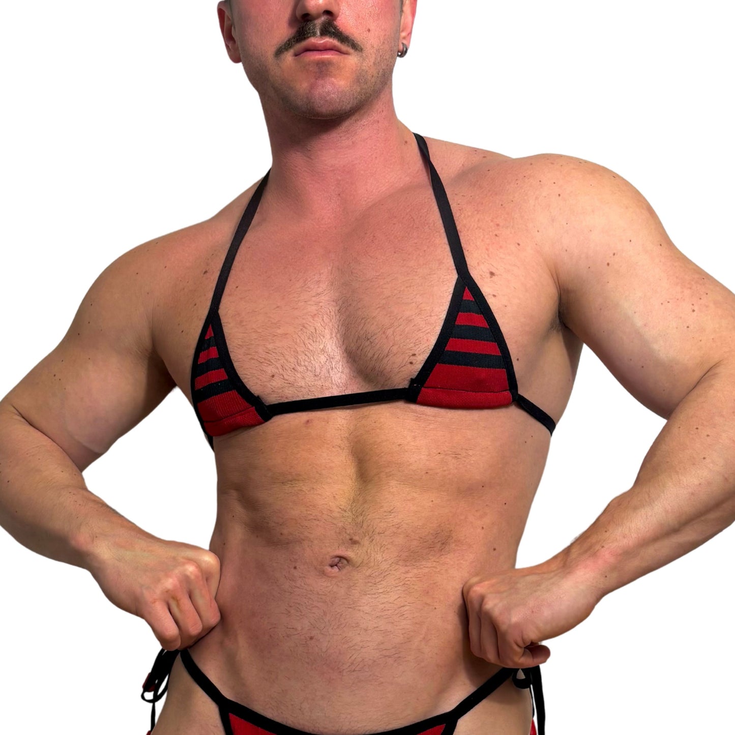 Adidas Sport Black and Red Bro Bra