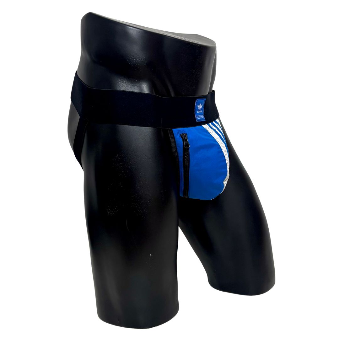 Adidas 3 Stripes True Blue Pocket Jockstrap/Thong