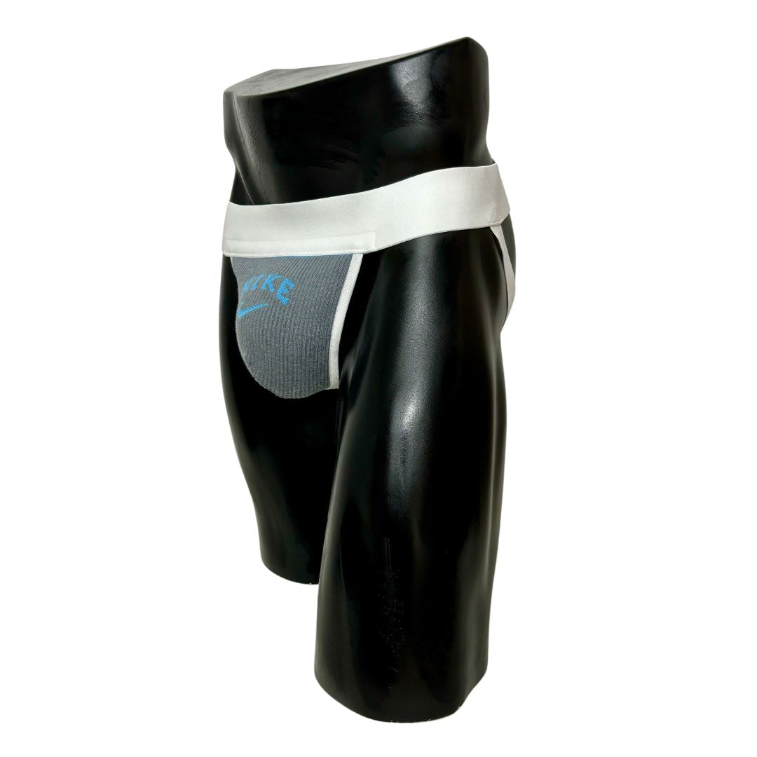 Nike Retro Electric Blue Logo Socks Jockstrap/Thong
