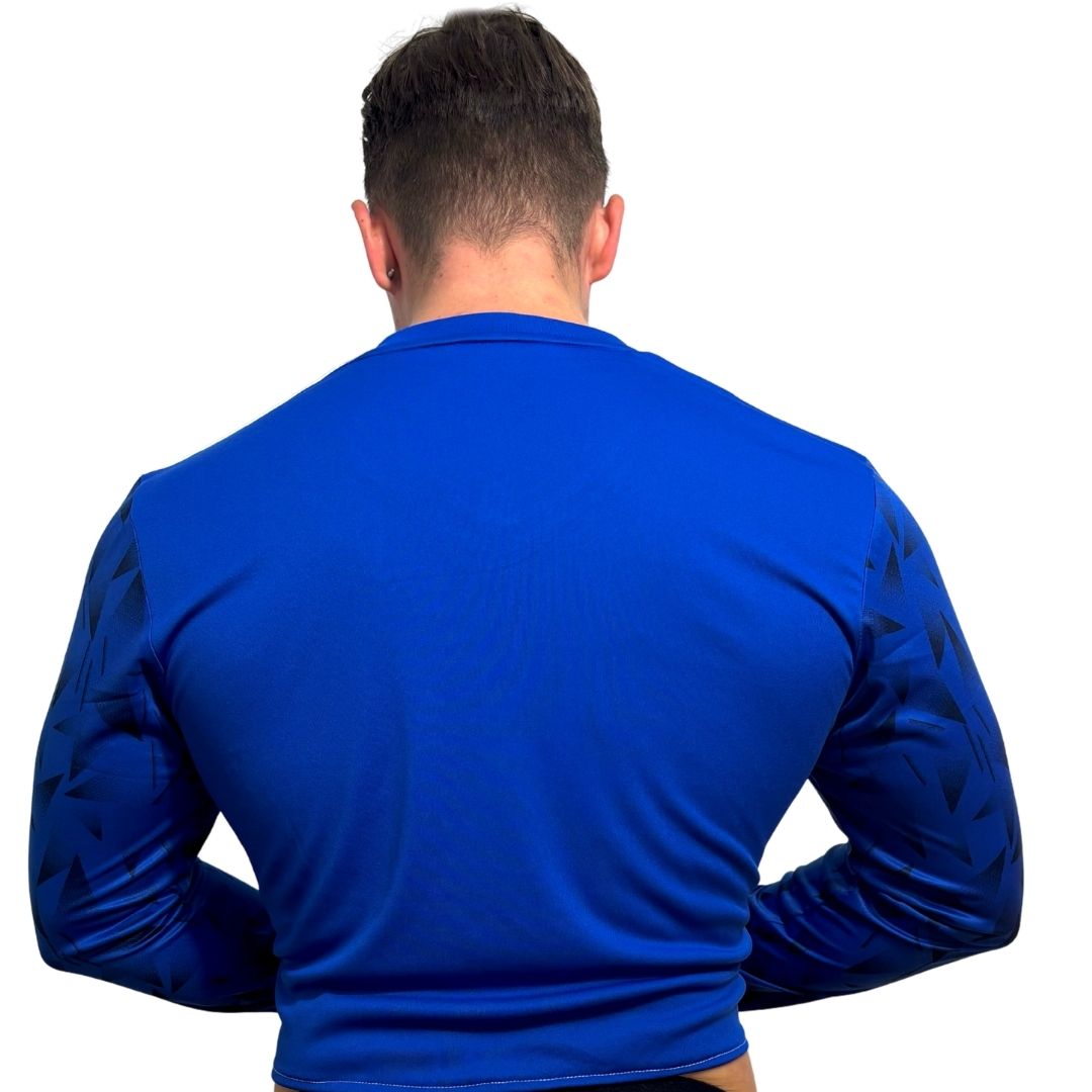 Adidas Neo Blue Long Sleeve Crop Top 2.0