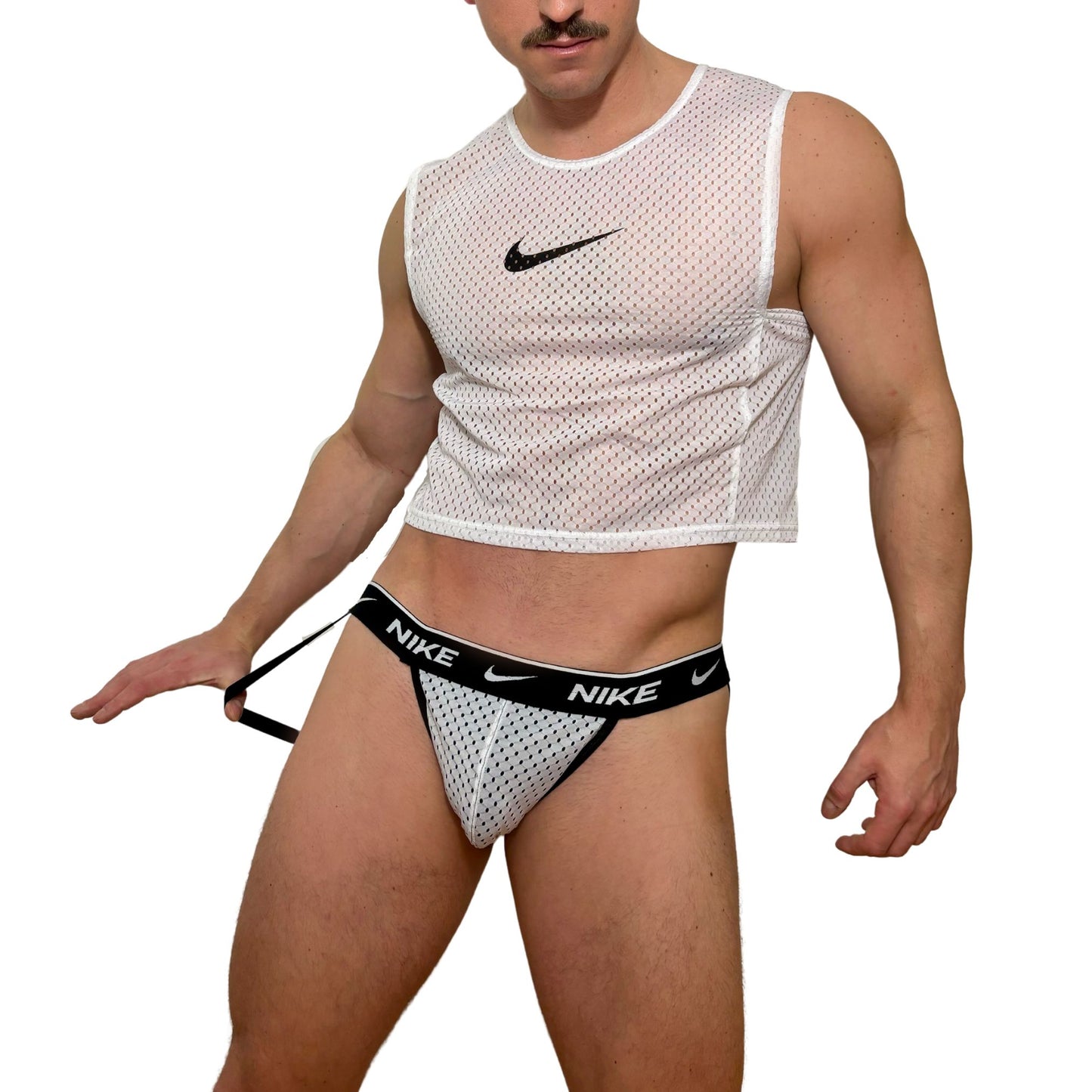 Nike White Mesh Look