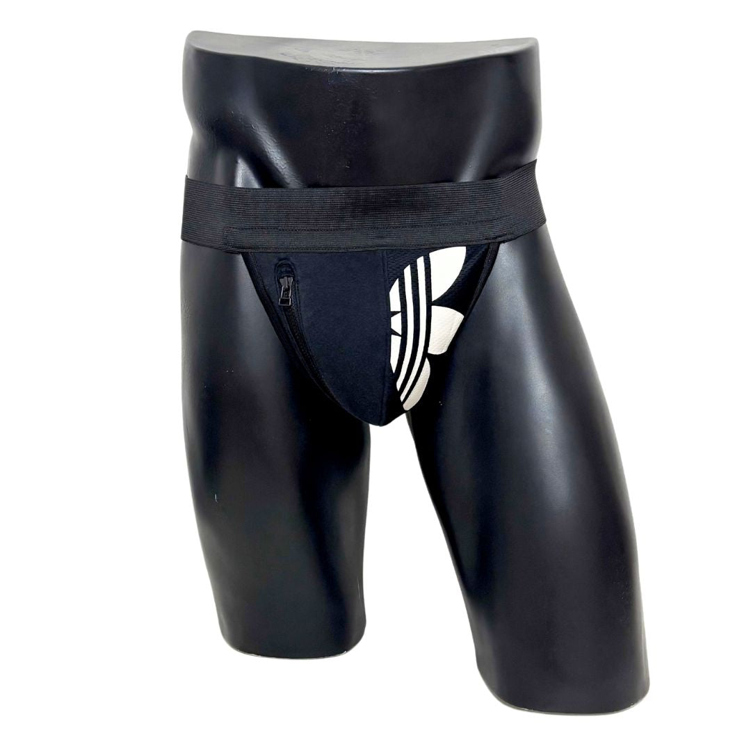 Adidas Originals Side Logo Black Pocket Jockstrap/Thong