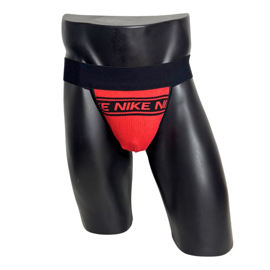 Nike Red and Black Socks Jockstrap/Thong