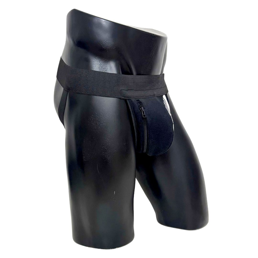 Adidas Originals Side Logo Black Pocket Jockstrap/Thong