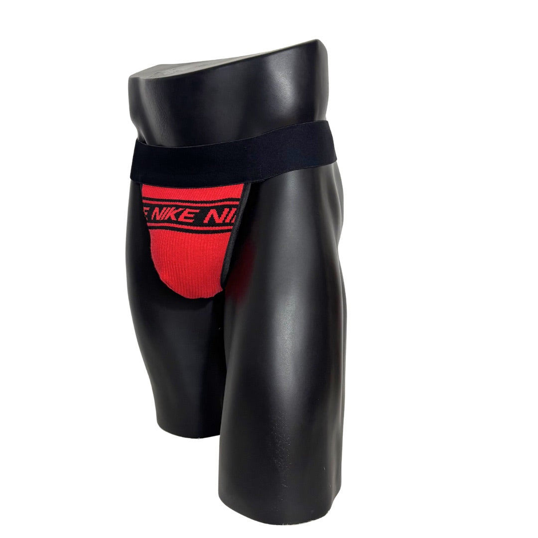 Nike Red and Black Socks Jockstrap/Thong